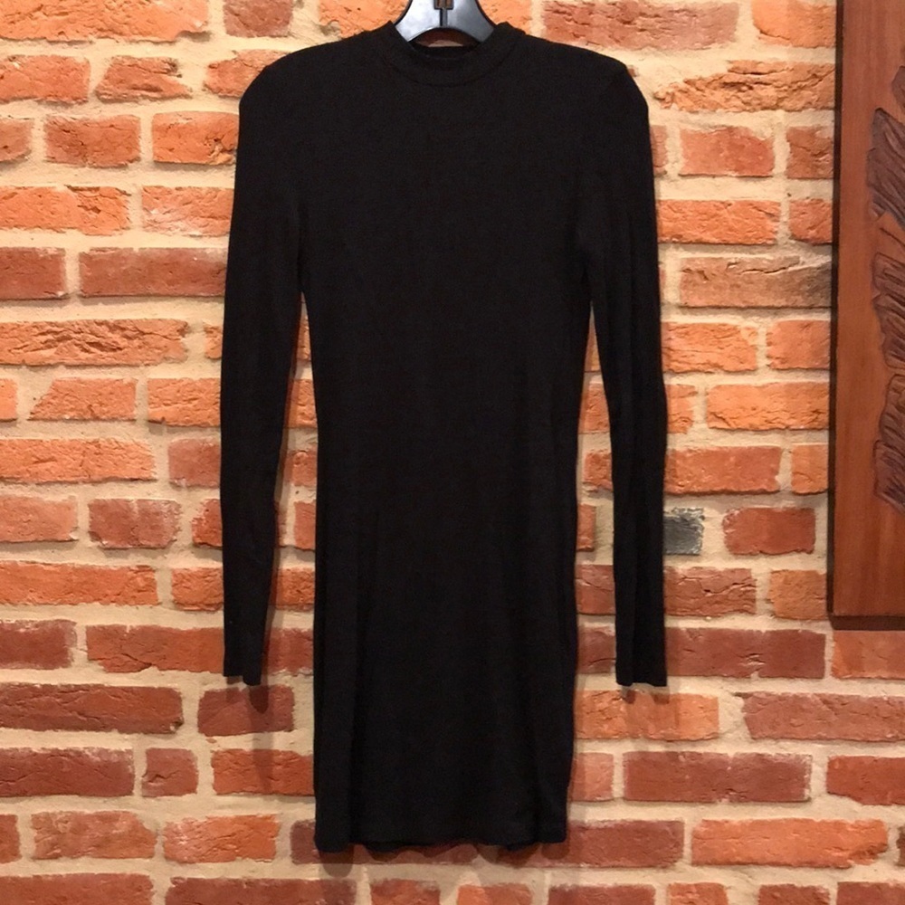 RVCA Ribbed Backless Black Dress